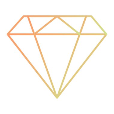 Elmas simgesi vektör illüstrasyonu