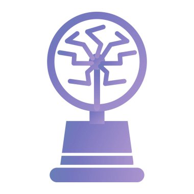 Bir ağaç simgesinin vektör illüstrasyonu