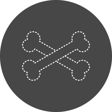 vector illustration of Cross Bone icon