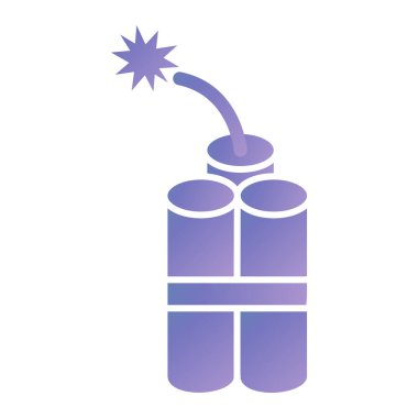 Bomba ikonu. Beyaz arkaplanda izole edilmiş web tasarımı için dinamit vektör simgelerinin izometriği