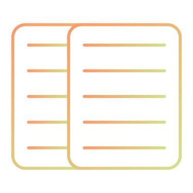 Belge. Web simgesi basit illüstrasyon