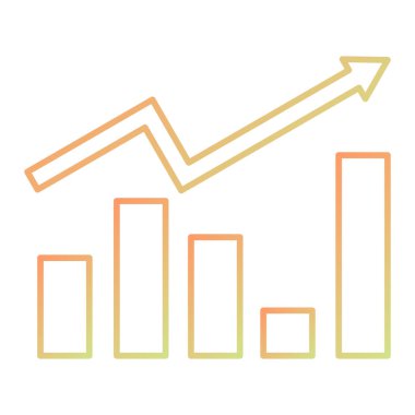 bar çizelgesi simgesi, vektör illüstrasyonu