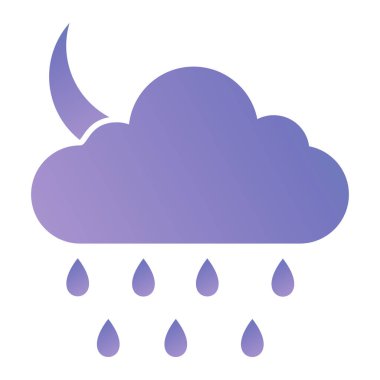 cloud weather icon. flat illustration of rain vector icons for web