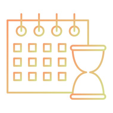 Takvim simgesi vektör illüstrasyonu