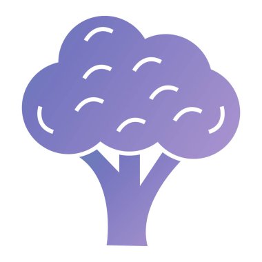 Brokoli. Web simgesi basit illüstrasyon