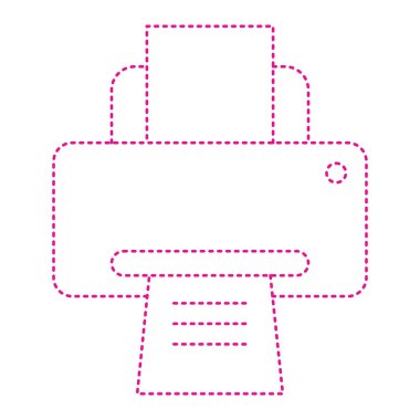 İş ve ofis simgesinin vektör illüstrasyonu