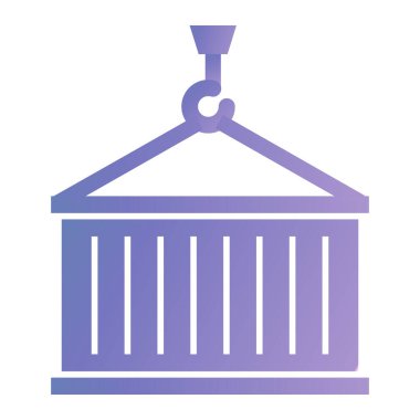 kargo konteynırı simgesi. vektör illüstrasyonu