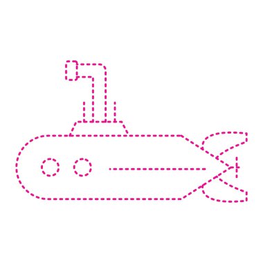 submarine icon. outline illustration of tank vector icons for web