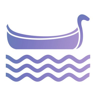 deniz dalgası ikonu vektör çizimi tasarımı