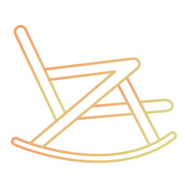 Sandalye ikonu. vektör illüstrasyonu