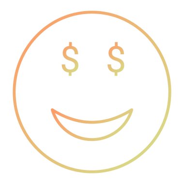 Gülümseme simgesi vektör illüstrasyon tasarımı ile mutlu yüz