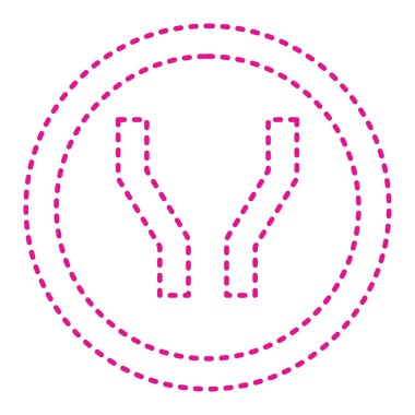 Yol simgesi vektör illüstrasyonu