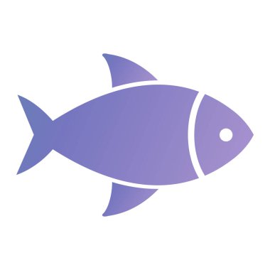 balık simgesi vektör illüstrasyonu