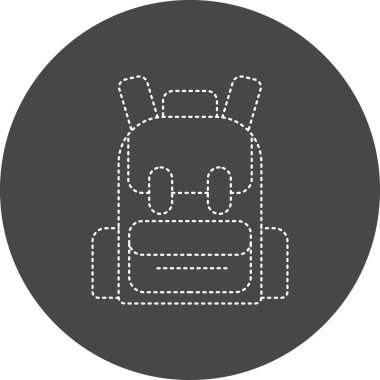 backpack icon, simple web illustration.