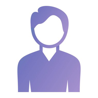 avatar. Web simgesi basit illüstrasyon