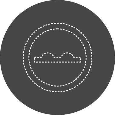 Güzel bir güneş ikonunun vektör çizimi