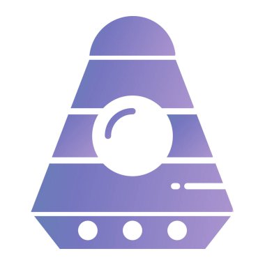 vector illustration of a purple and white egg