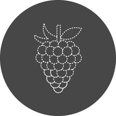 grapes, web icon simple illustration