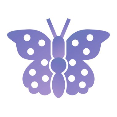 Kelebek simgesi vektör illüstrasyon tasarımı