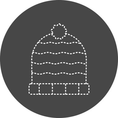 winter hat, web icon simple illustration