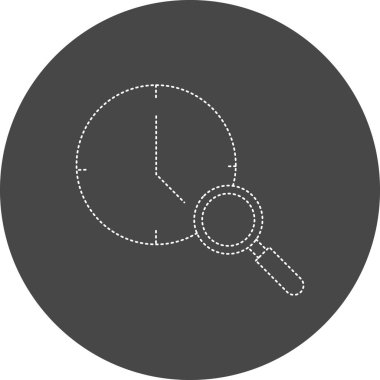 Color clock icon vector illustration