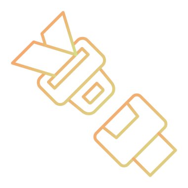 line drawing of a star icon isolated on white background. vector illustration