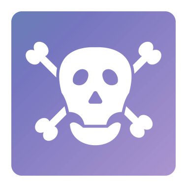 kafatası simgesi vektörü web ve mobil uygulama tasarımınız için beyaz arkaplanda izole edildi, cadılar bayramı logosu kavramı