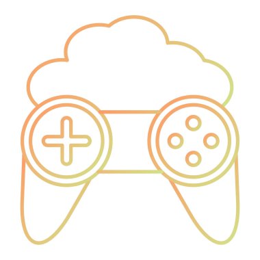 gamepad simgesi vektör illüstrasyonu