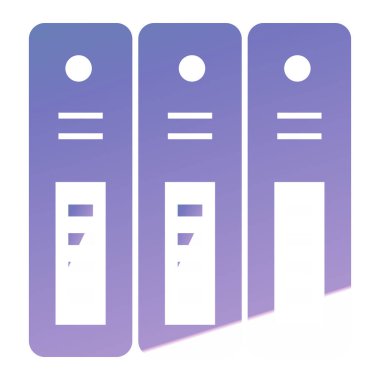 dosya dizinleri ikon vektör illüstrasyonu