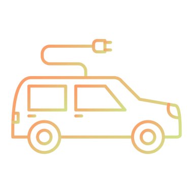 araba simgesi vektör illüstrasyonu