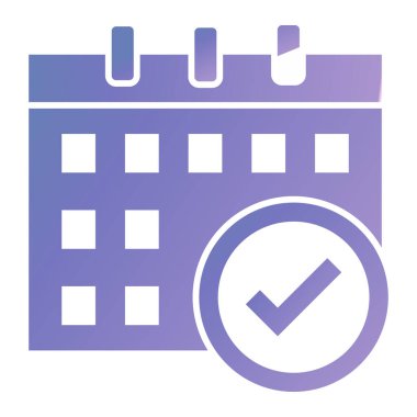 Takvim simgesi, vektör çizimi