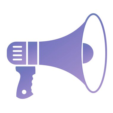 Hoparlörlü megafon, vektör illüstrasyonu