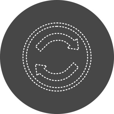 vector illustration of Repeat modern icon