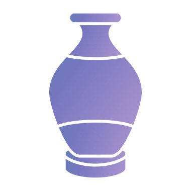 vector illustration of old vase icon