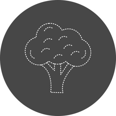 Ağaç simgesinin vektör illüstrasyonu