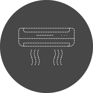 air conditioner icon, web illustration