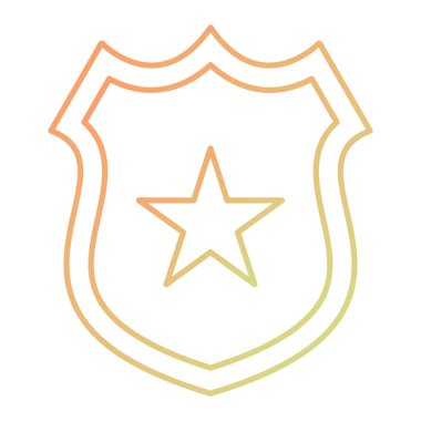 kalkan simgesi, vektör illüstrasyonu