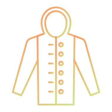 Ceket. Web simgesi basit illüstrasyon