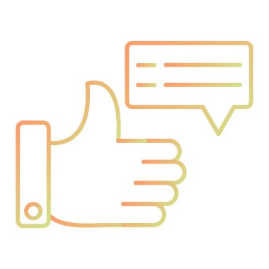 Baş parmaklar yukarı simge vektör illüstrasyonu ile el