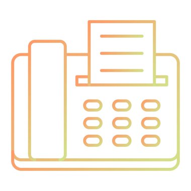 faks simgesi vektör illüstrasyonu