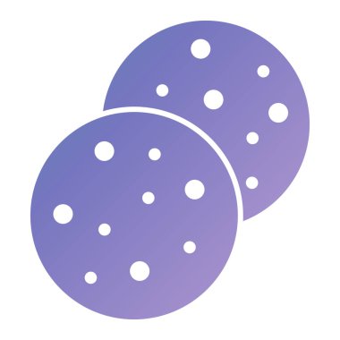 Çerez simgesinin vektör illüstrasyonu