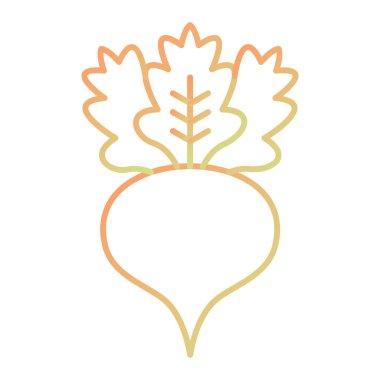 fresh radish icon vector illustration