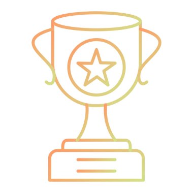 kupa simgesi vektör illüstrasyonu