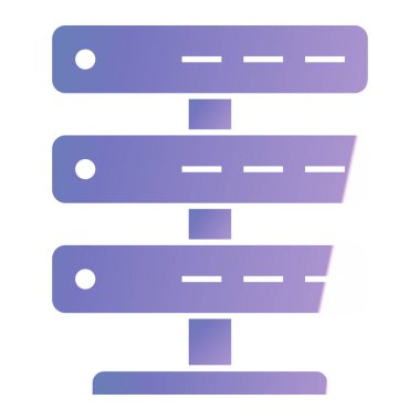 Sunucu. Web simgesi basit illüstrasyon