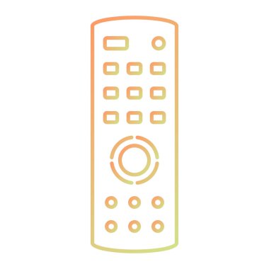 Uzaktan kumanda simgesi. vektör illüstrasyonu