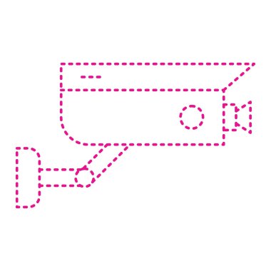 video surveillance icon. security system and password theme. isolated design. vector illustration