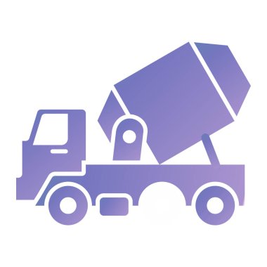 truck icon. flat illustration of forklift car vector icons for web