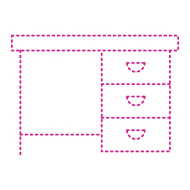 vector illustration of thin modern icon isolated on background