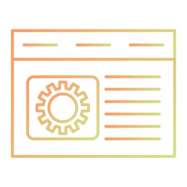 ayarlar vektör simgesi modern basit illüstrasyon