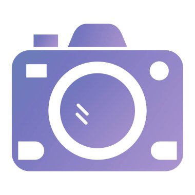 Kamera. Web simgesi basit illüstrasyon